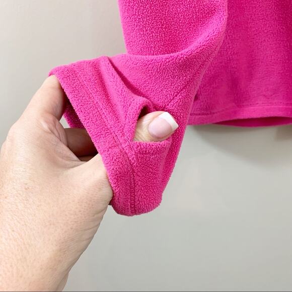 Calvin Klein Pink 1/4 Zip Fleece Jacket - Picture 7 of 8